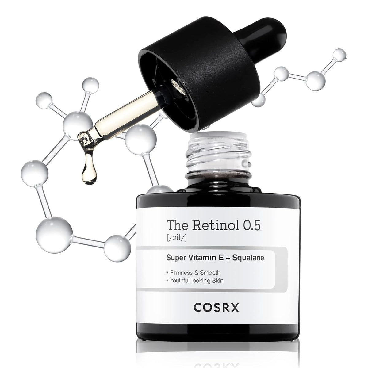 COSRX Retinol 0.5 Oil, Anti-aging Serum with 0.5% Retinoid Treatment for Face, Reduce Wrinkles, Fine Lines, Gentle Skincare for Day & Night, Not Tested on Animals, Korean Skin Care