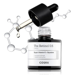 COSRX Retinol 0.5 Oil, Anti-aging Serum with 0.5% Retinoid Treatment for Face, Reduce Wrinkles, Fine Lines, Gentle Skincare for Day & Night, Not Tested on Animals, Korean Skin Care