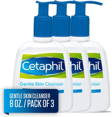 Cetaphil Oil Free Gentle Foaming Cleanser For Dry to Normal, Sensitive Skin, 8oz Pack of 2, Made with Glycerin and Vitamins B5 and E, Dermatologist Tested, Hypoallergenic, Soap Free, Fragrance Free