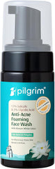 Pilgrim Korean 1.5% Salicylic(Bha) & 2% Glycolic Acid(Aha) Foaming Face Wash For Oily & Acne-Prone Skin | Glycolic & Salicylic Acid Face Wash | Men & Women | Korean Skin Care Products | 120 Ml