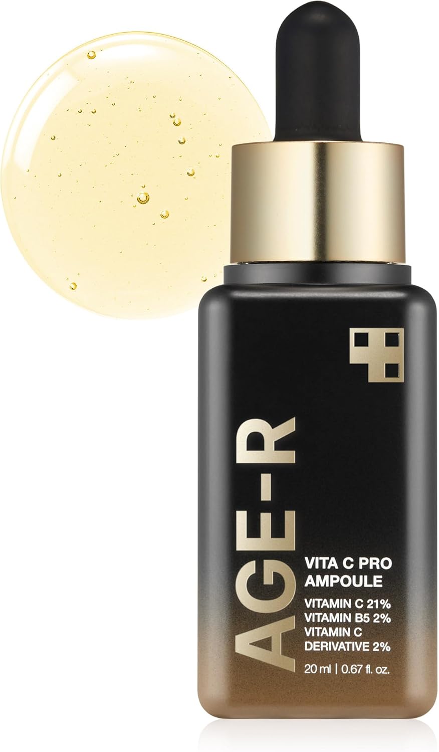 Medicube Age-R Vita C Pro Ampoule -Vitamin C Serum for Pigmentation, Uneven Skin Tone, and Hydration - Boost Absorption and Radiance by up to 780% with Age-R Booster Pro