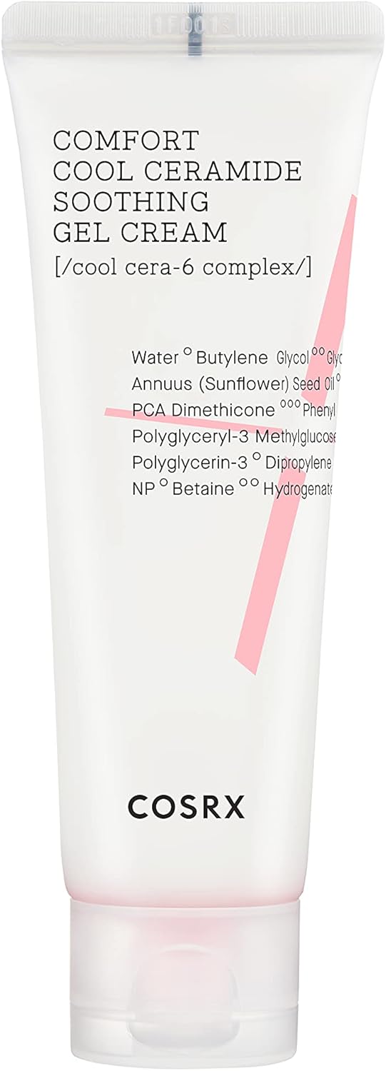 COSRX Balancium Comfort Cool Ceramide Soothing Gel Cream 85ml / 2.87 fl. oz, Light, Cooling, Gel Lotion. After-Sun, Gel Moisturizer, Strengthen & Plump Skin