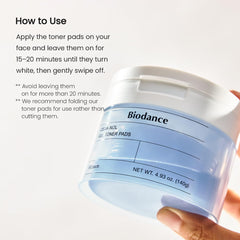 Biodance Collagen Gel Toner Pads, Pore Minimizer for Face, Improving Elasticity, Plumping Toner Pads for Sensitive Skin, Korean Skin Care, Valentines Day Gifts for Herㅣ4.93 fl.oz.(140g)*60Pads