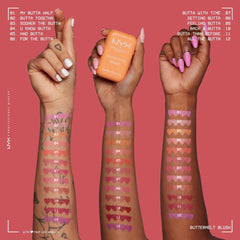 NYX Professional Makeup Buttermelt Blush, Powder Blush, up to 12 H Wear, Fade & Transfer Resistant, Feeling Butta.
