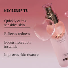 d'alba Piedmont White Truffle Vital Spray Serum, Vegan Skin Care, Calming and Hydrating Facial Mist for Red and Sensitive Skin, Glow Serum, Surfactant Free, Korean Skin Care (3.38 fl oz.)