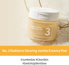 numbuzin No.5 Vitamin-Niacinamide Concentrated Pad, Daily Double-Sided Facial Pads with Glutathione, PHA & LHA for a Fresh, Radiant-Looking Skin Finish 180 ml (70 Pads)