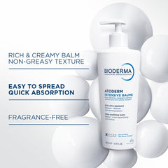 Bioderma Atoderm Intensive Balm, Hydrating Balm for Dry to Atopic Sensitive Skin, Face & Body Moisturizer with Ultra Soothing Anti-Itching Formula, Fragrance-Free, Non-Greasy & Non-Sticky for Family