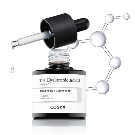 COSRX Pure Sodium Hyaluronic Acid 3% Serum, Hydratying & Moisture Boosting for Fine Lines & Wrinkles, Repair Dry Skin, 0.67fl.oz/20ml, No Artificial Fragrance, Korean Skin Care