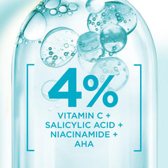 Garnier Fast Clear 4% Salicylic Acid, Vitamin C, Niacinamide, AHA - Anti-Acne Treatment Booster Serum