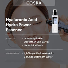 COSRX Hyaluronic Acid Toner, 3.38 fl.oz / 100ml, For Dry Skin, Lightweight Daily Essence, Day and Night, Korean Skin Care, Animal Testing Free, Paraben Free