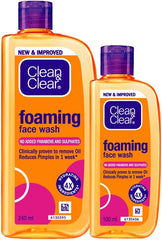 Clean & Clear Foaming Facewash for Oily Skin, Brown, 240ml