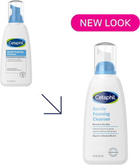 Cetaphil Oil Free Gentle Foaming Cleanser For Dry to Normal, Sensitive Skin, 8oz Pack of 2, Made with Glycerin and Vitamins B5 and E, Dermatologist Tested, Hypoallergenic, Soap Free, Fragrance Free