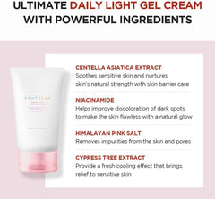 SKIN1004 Madagascar Centella Poremizing Light Gel Cream 2.53 fl.oz (75ml) | Tightens Pores | Soothes Irritated Skin