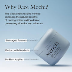 Arencia Korean Rice Mochi Face Cleanser 120g - Foaming Cleanser, Gentle Scrub All in One - Deep Cleansing, Moisturizing, Pore Minimizing, Removing Blackhead