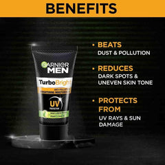 Garnier Men Power White Anti-Pollution Brightening Moisturiser, 40g