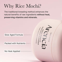Arencia Korean Rice Mochi Face Cleanser 120g - Foaming Cleanser, Gentle Scrub All in One - Deep Cleansing, Moisturizing, Pore Minimizing, Removing Blackhead