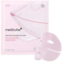 medicube Salmon DNA PDRN pink collagen jelly gel mask | overnight face mask for glass glow skin- elasticity, hydrating, firming and moisturizing | korean skincare, 28g, 1ea