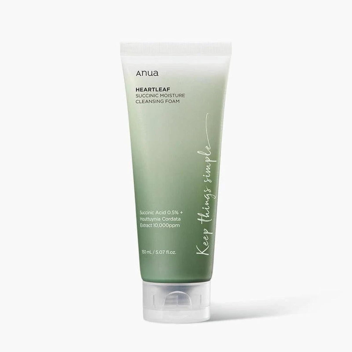 Anua HEARTLEAF SUCCINIC MOISTURE CLEANSING FOAM 150ML