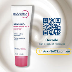 SENSIBIO Defensive Rich- Active soothing cream for dry skin- Strengthens skin moisturizer barrier