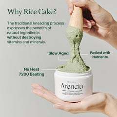 Arencia Korean Rice Mochi Face Cleanser 120g - Foaming Cleanser, Gentle Scrub All in One - Deep Cleansing, Moisturizing, Pore Minimizing, Removing Blackhead