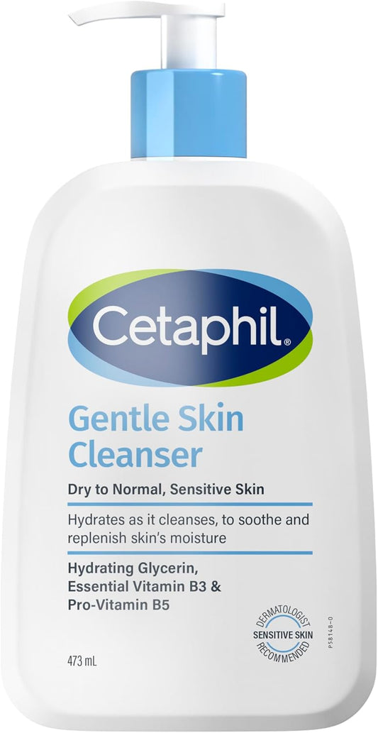 Cetaphil Non Irritating Cleanser, Face & Body Wash for Men & Women, Normal to Dry and Sensitive Skin, Unscented, 200 ml