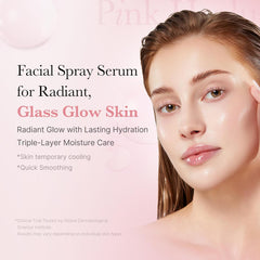 medicube PDRN Pink Peptide Spray Serum I Pink Glass Glow Serum Mist for Moisturizer, Soothing and Firming, Uneven skin tone, Rose PDRN & Peptide & Niacinamide, Korean skin care (100ml /3.38 fl. oz.)