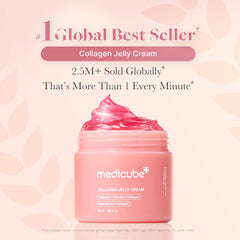 medicube Collagen Jelly Cream- Niacinamide & Freeze-Dried Hydrolyzed Collagen - Boosts skin's barrier hydration and gives 24h Glow & Lifted Look - No artificial color, Korean skincare (3.71 fl.oz.)