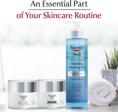 Eucerin Q10 Anti-Wrinkle Face Cream, Unscented Face Cream for Sensitive Skin, 1.7 Oz Jar