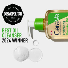 CeraVe Hydrating Foaming Cleanser with Squalane, Hyaluronic Acid & Ceramides | Moisturizing for Dry to Very Dry Skin | Fragrance & Residue Free 8 FL Oz