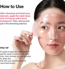 ANUA Peach 70 Niacin Brightening Collagen Mask, Overnight Face Mask for Glass Skin, Niacinamide, Collagen Facial Mask, Glow up with Hydration, Natural Color, Korean Skin Care (38g, 4ea)