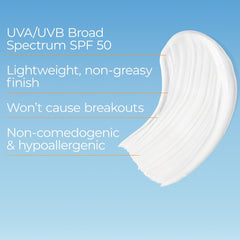 Eucerin Sun Clear Skin Face Sunscreen Lotion SPF 50 for Acne Prone and Oily Skin, Lightweight Sunscreen with Oil-Absorbing Minerals, Won't Cause Breakouts, Hypoallergenic, 2.5 Fl Oz Bottle