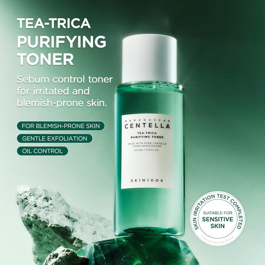 SKIN1004 Tea Trica Purifying Toner 210 ml - Acne Skin Relief Toner