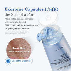 medicube Zero Pore Clear Blue Capsule Facial Cleanser for Skin Texture, Blackhead & Pore Care | AHA, BHA & PHA for Double Cleansing, Daily Gentle Face Wash | 120g / 4.23 oz