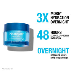 Neutrogena Hydro Boost Night Pressed Serum - with Hyaluronic Acid & Antioxidants, Hydrating Face Moisturizer that Restores & Revitalizes Skin Overnight, for Normal to Extra Dry Skin, 1.7 oz