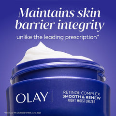 Olay Retinol 24 Face Moisturizer, Anti-Aging Night Face Cream for Wrinkles and Uneven Skin Tone with Retinol, 1.7 oz