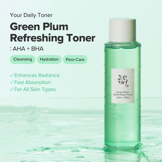 Beauty of Joseon Green Plum Refreshing Gel Cleanser Deep Pore Cleansing Acne Face Wash Blackhead Remover for All Skin Types pH Balancing Korean Skincare for Men and Women 100ml