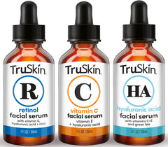 TruSkin Naturals Vitamin C Serum for Face, Topical Facial Serum with Hyaluronic Acid & Vitamin E, 1 oz.