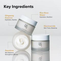 Beauty of Joseon Dynasty Cream Korean Face Moisturizer Rice Ginseng for Dry Acne Sensitive Skin Daily Hydration Korean Skincare for Men and Women 50ml