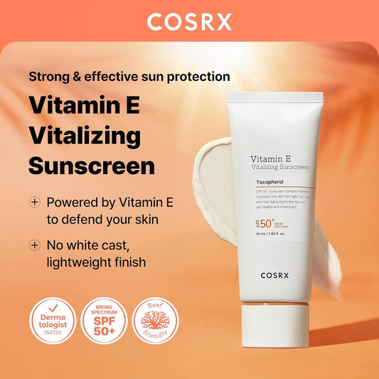 COSRX Vitamin E Vitalizing Sunscreen SPF 50+