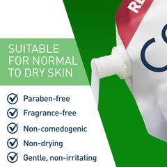 CeraVe Hydrating Facial Cleanser, Moisturizing Face Wash For Dry Skin, Hyaluronic Acid + Ceramides + Glycerin, Hydrating Cleanser For Normal To Dry Skin, National Eczema Association Certified