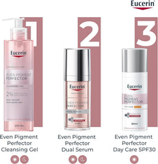 Eucerin Even Pigment Perfector Dual Face Serum Cream, Reduces Pigment Spots, Plumps up Wrinkles, Refines Skin Texture, Suitable for All Skin Types, 30ml