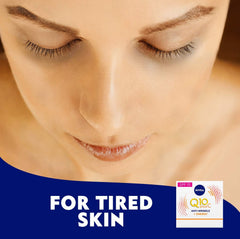 NIVEA Face Cream Day Moisturizer, Q10 Plus C Anti-Wrinkle + Energy, Vitamin C, 50ml