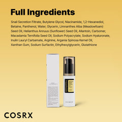 COSRX Snail Mucin Peptide Under Eye Cream, 0.84 fl oz, 73.7% Snail Mucin and Niacinamide, Eye Care, Eye Cream Anti Aging, Dark Circles, Korean Skin Care