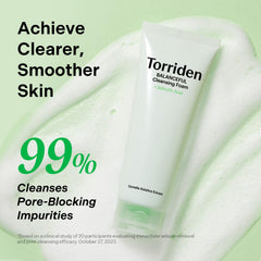 Torriden BALANCEFUL Pore Cleansing Foam 150ml (5.07 fl.oz.) | Mildly Exdfoliates and Refines Pores | Salicylic Acid, BHA, PHA, 5D CICA