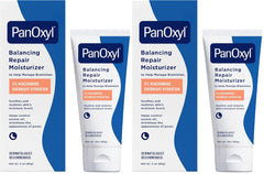 PanOxyl PM Balancing Repair Moisturizer with Niacinamide, Ceramides and Cica, Hydrating Face Moisturizer, Acne Prone Skin and Dry Skin, Non-Comedogenic Night Face Moisturizer, 3 oz
