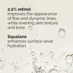 The Ordinary Retinol 0.2% in Squalane, Gentle Retinol Serum for the Face That Is Anti-Aging and Skin Smoothing, 1 Fl Oz