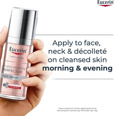 Eucerin Even Pigment Perfector Dual Face Serum Cream, Reduces Pigment Spots, Plumps up Wrinkles, Refines Skin Texture, Suitable for All Skin Types, 30ml