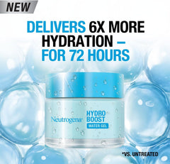 Neutrogena Face Moisturizer Water Gel, Hydro Boost, Normal to Combination Skin. For dehydrated, dull and tired-looking skin. Instantly delivers intense hydration, 50ml (Pack of 2)