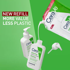 CeraVe Hydrating Cream To Foam Cleanser, Makeup Remover Face Wash For Dry Skin, Foaming Facial Cleanser With Hyaluronic Acid, Normal To Dry Skin, Fragrance Free & Non Comedogenic, 19 Fluid Ounce