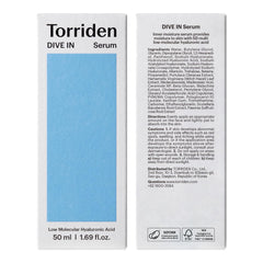 Torriden DIVE IN Hyaluronic Acid Serum for Deep Hydration | Korean K-Beauty Glass Skin Plump Glow | Lightweight Fast-Absorbing Face Serum 50ml (1.69 fl.oz.)
